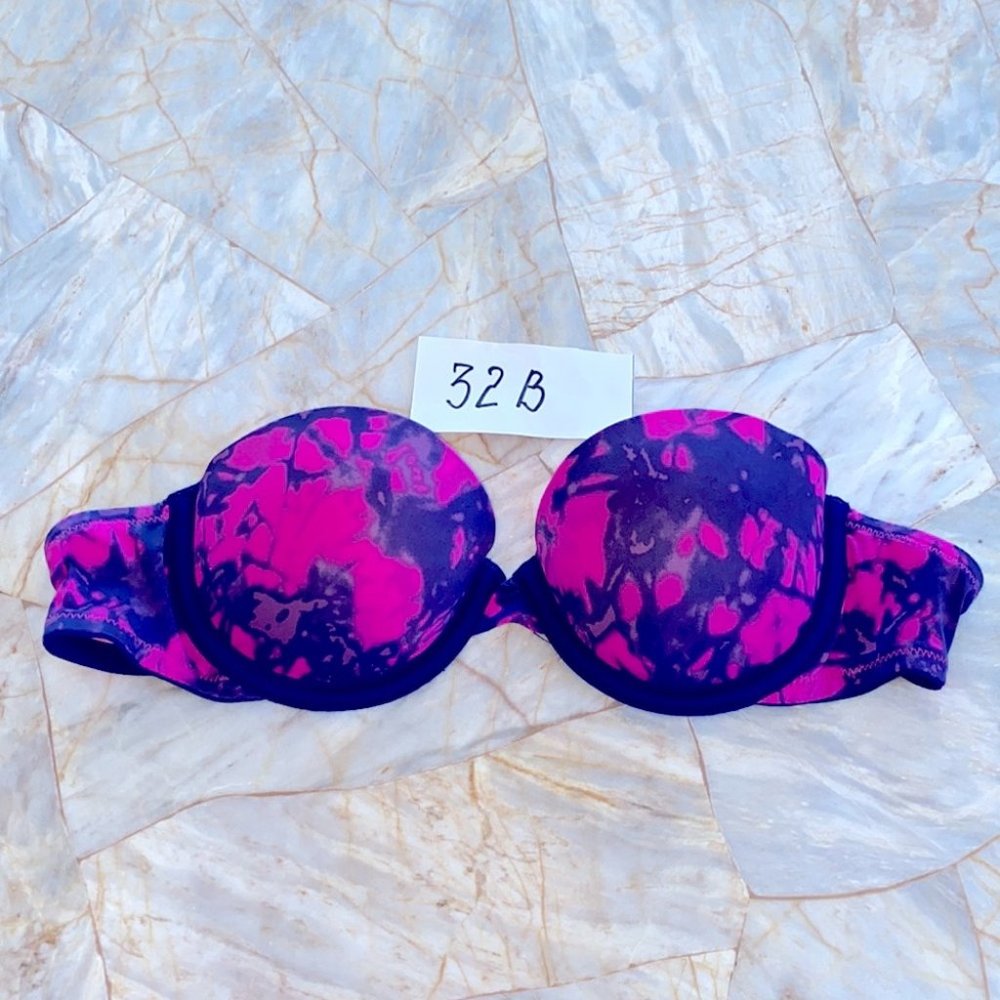 Pink 32B‎ Swim Bikini Strapless Top